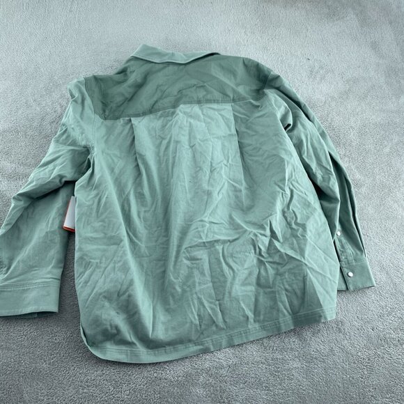 Bass Outdoor XXL Stretch Worker Shacket Lily Pad Green Flex Smart Tech NWT 4167 - Picture 2 of 12